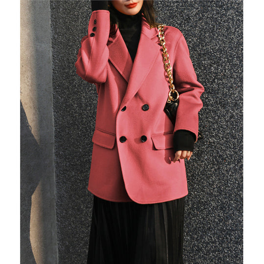 Damen Eleganter Langblazer mit doppelter Knopfleiste Nord Taschen