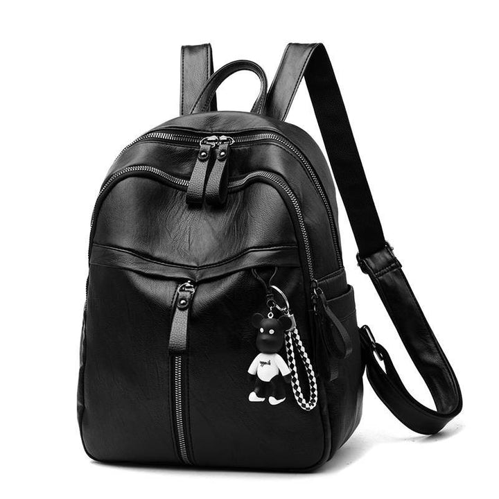 Damen eleganter Rucksack mit praktischen Fächern und verspieltem Anhänger Nord Taschen