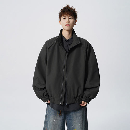 Unisex Oversized Windjacke mit Stehkragen und Raglanärmeln Nord Taschen