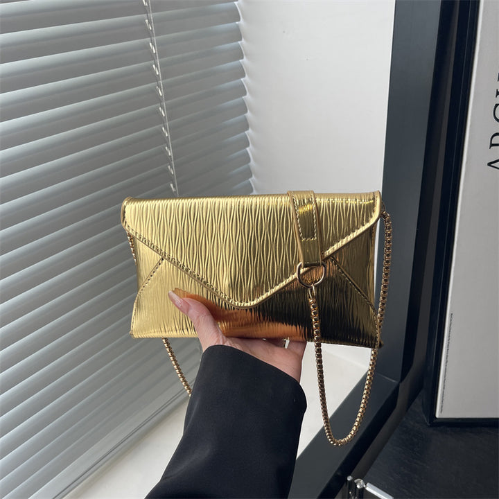 Damen elegante Clutch mit schimmerndem Wellenmuster Nord Taschen
