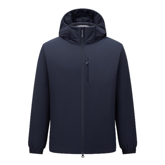Herren Leichte wasserdichte Softshell-Regenjacke mit Kapuze und versteckter Brusttasche Nord Taschen