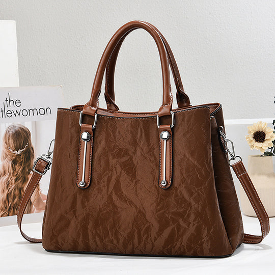 Damen Handtasche mit strukturiertem Obermaterial und abnehmbarem Schulterriemen Nord Taschen