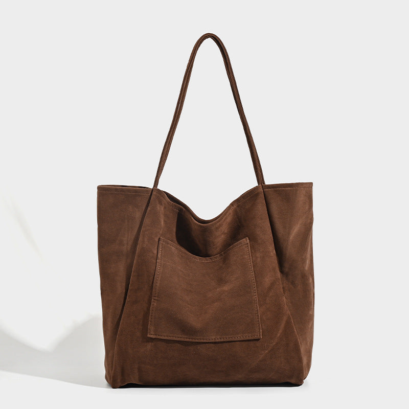 Damen große Beuteltasche aus weichem Wildleder Nord Taschen