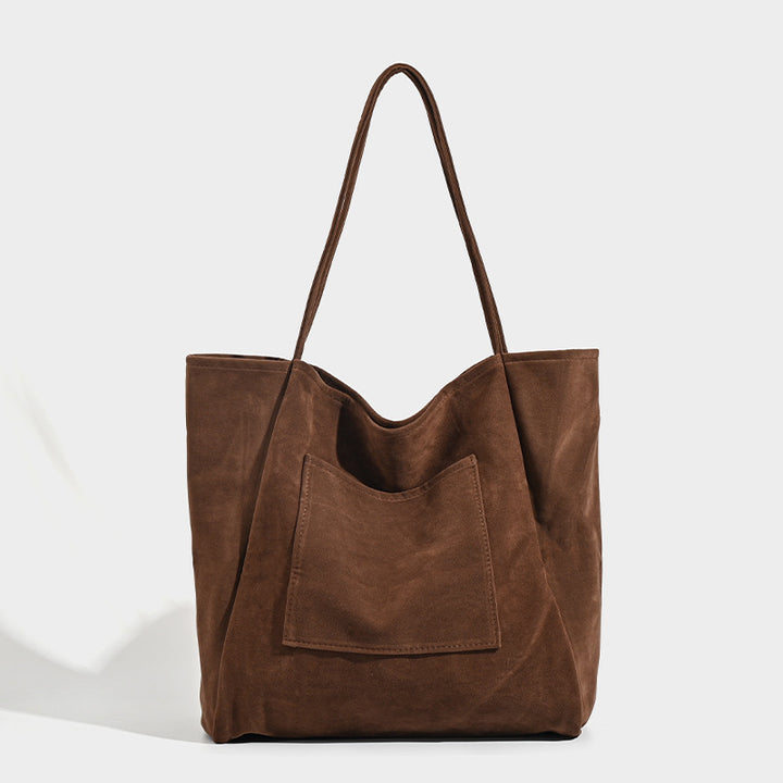Damen große Beuteltasche aus weichem Wildleder Nord Taschen