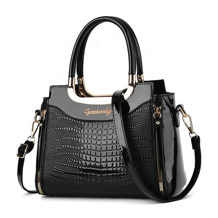 Damen elegante Handtasche mit Krokodilstruktur und abnehmbarem Schultergurt Nord Taschen