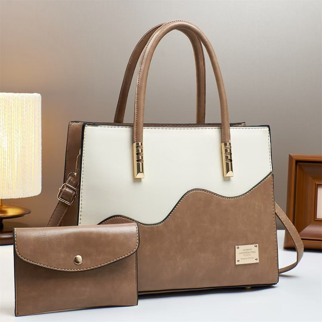 Damen elegante Handtasche mit einzigartigem Wellenmuster Nord Taschen