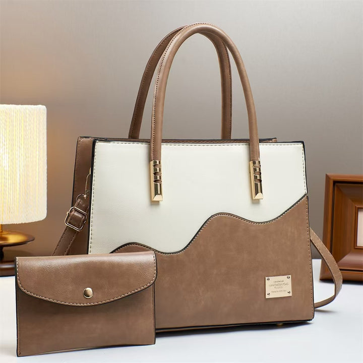 Damen elegante Handtasche mit einzigartigem Wellenmuster Nord Taschen