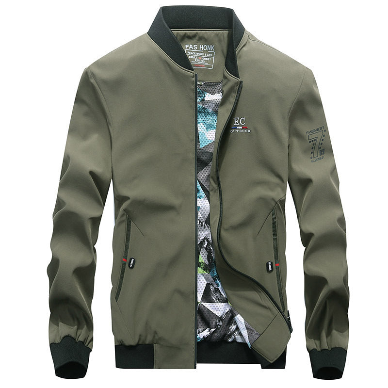 Herren leichter Softshell-Bomber mit gemustertem Mesh-Futter und windabweisendem Außenmaterial Nord Taschen