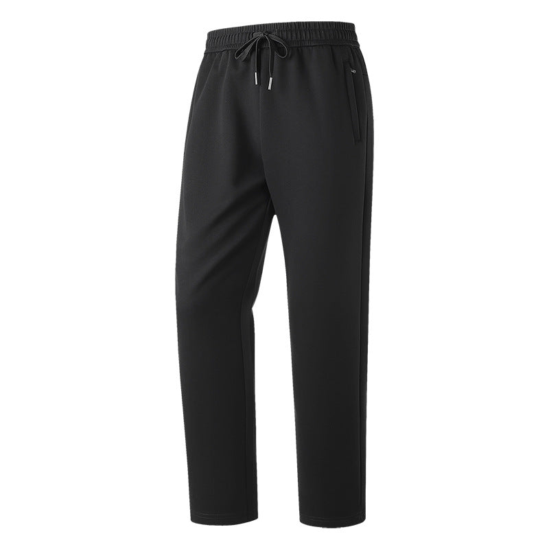 Herren Slim-Fit Freizeithose aus atmungsaktivem Funktionsfleece mit Kordelbund, Reißverschlusstaschen & Rippbündchen Nord Taschen