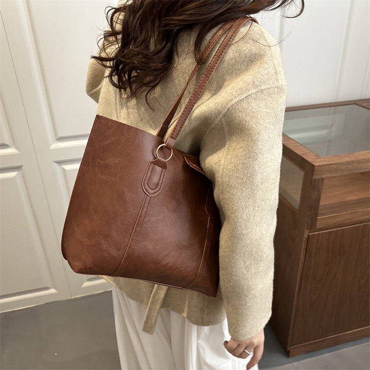 Damen elegante Einkaufstasche mit strukturiertem Design Nord Taschen