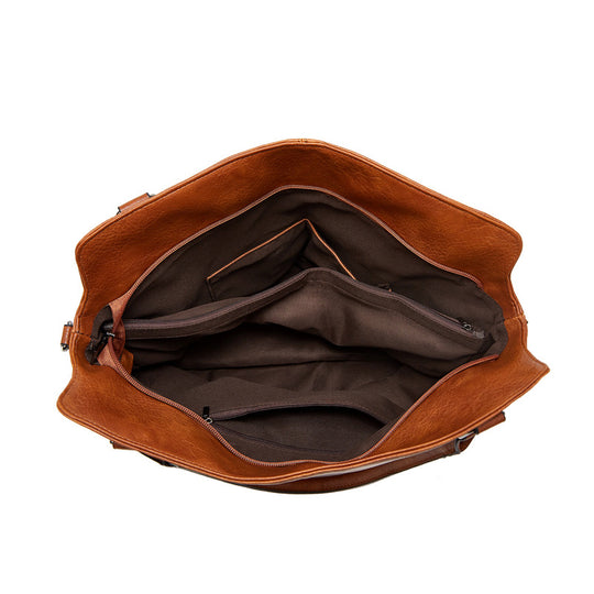 Damen Hobo-Tasche mit elegantem Faltendesign und abnehmbaren Schulterriemen Nord Taschen