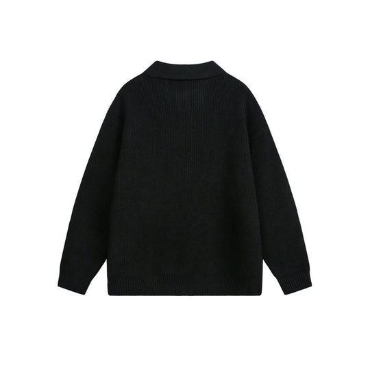Damen Grobstrick-Polo mit Kentkragen und Oversize-Silhouette Nord Taschen