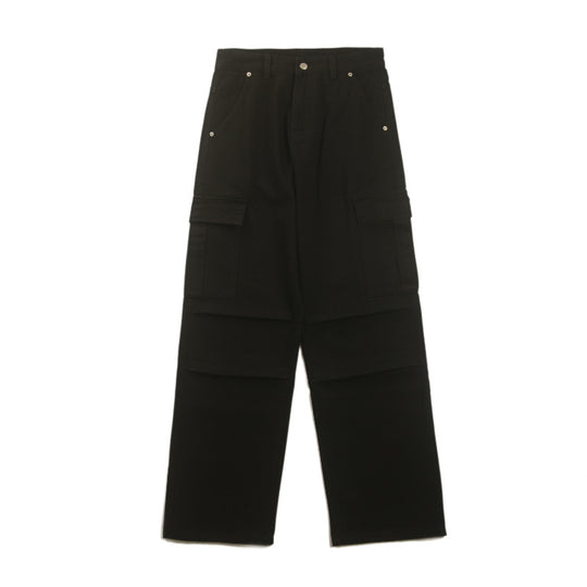 Herren Gerade Cargohose aus schwerem Baumwoll‑Twill mit Kniefalten und großen Klappentaschen Nord Taschen