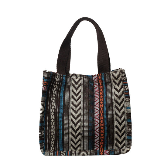 Damen Handtasche mit farbenfrohem geometrischen Muster Nord Taschen