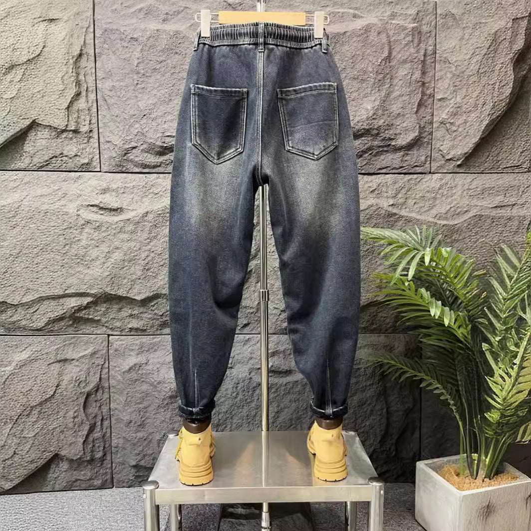 Herren Modische Ripped Jeans mit kreativen Patches Nord Taschen 1788342369