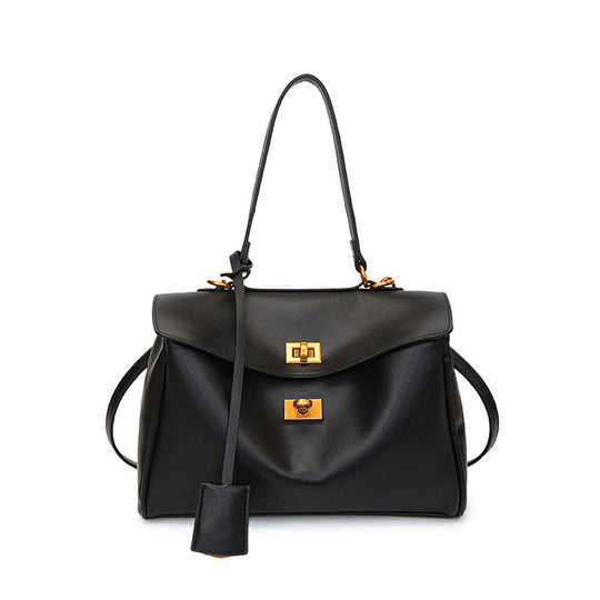 Damen modische Handtasche mit eleganter Struktur und goldenen Verzierungen | Nord Taschen