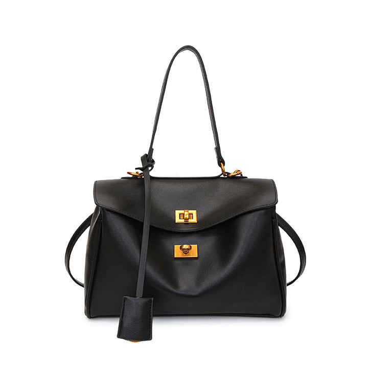 Damen modische Handtasche mit eleganter Struktur und goldenen Verzierungen | Nord Taschen