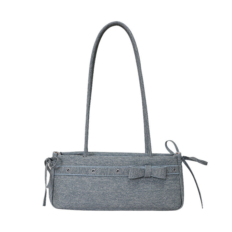 Damen elegante Umhängetasche mit dekorativen Schleifendetails Nord Taschen