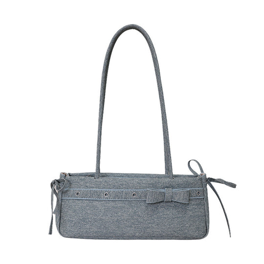 Damen elegante Umhängetasche mit dekorativen Schleifendetails Nord Taschen