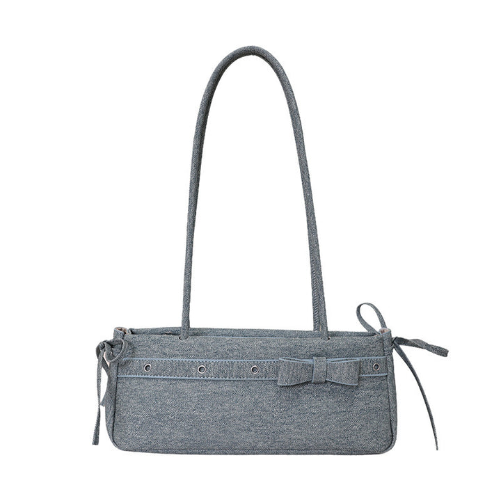 Damen elegante Umhängetasche mit dekorativen Schleifendetails Nord Taschen