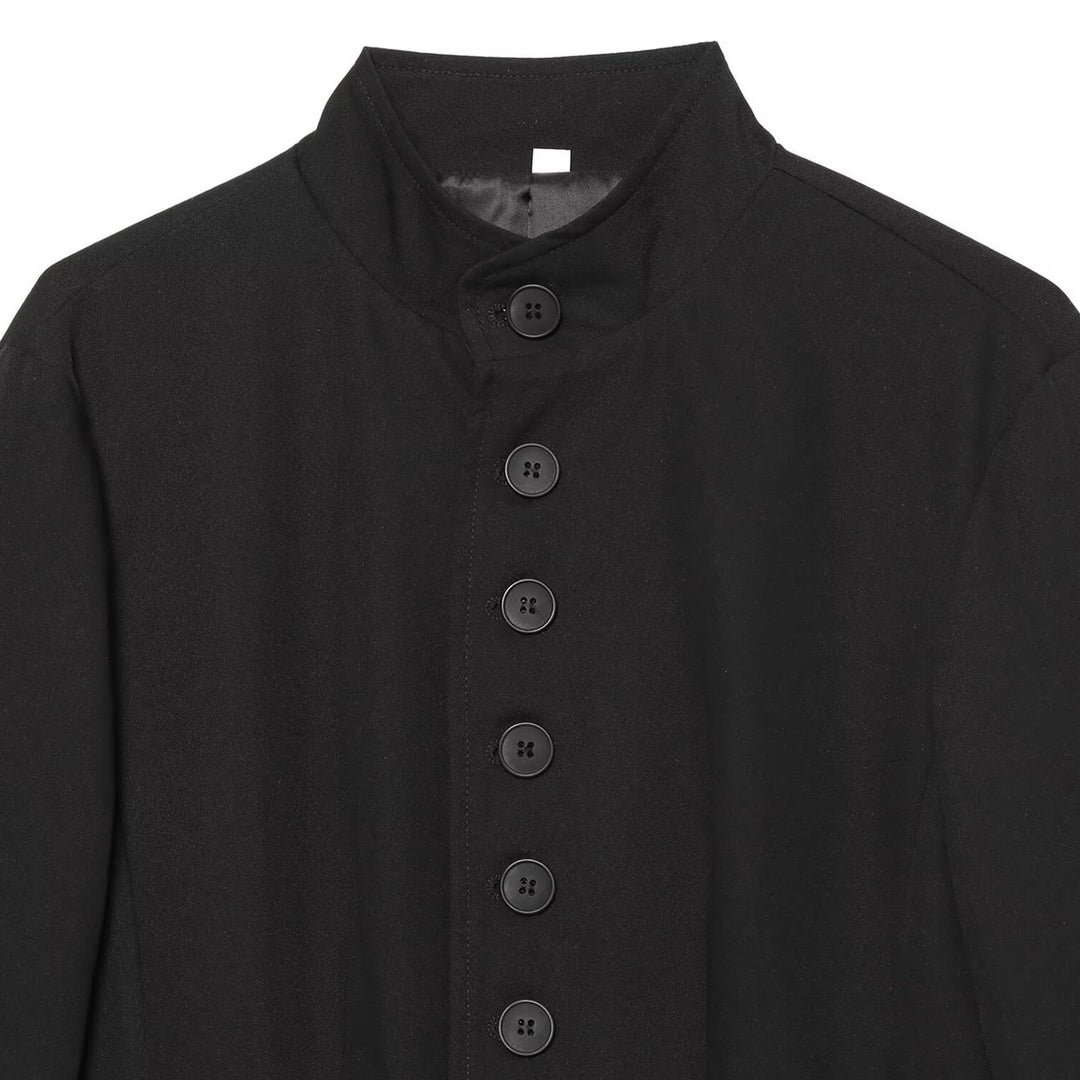 Damen Langblazer mit Stehkragen und durchgehender Knopfleiste Nord Taschen