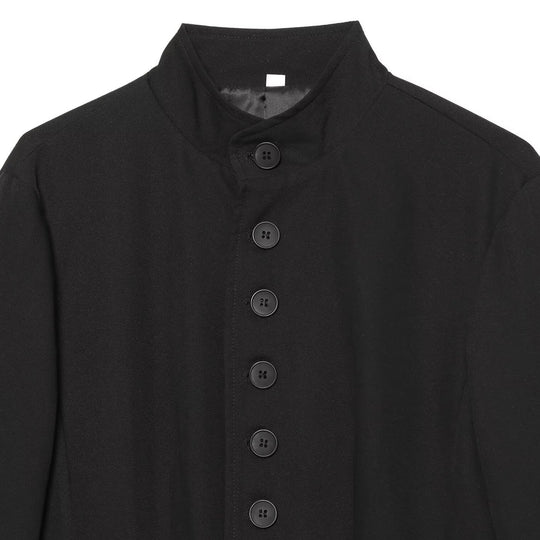 Damen Langblazer mit Stehkragen und durchgehender Knopfleiste Nord Taschen