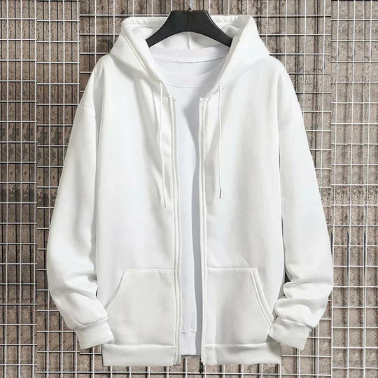 Unisex nan Zip-Hoodie mit verdecktem Reißverschluss, minimalistischer Silhouette und angerautem Innenfutter Nord Taschen
