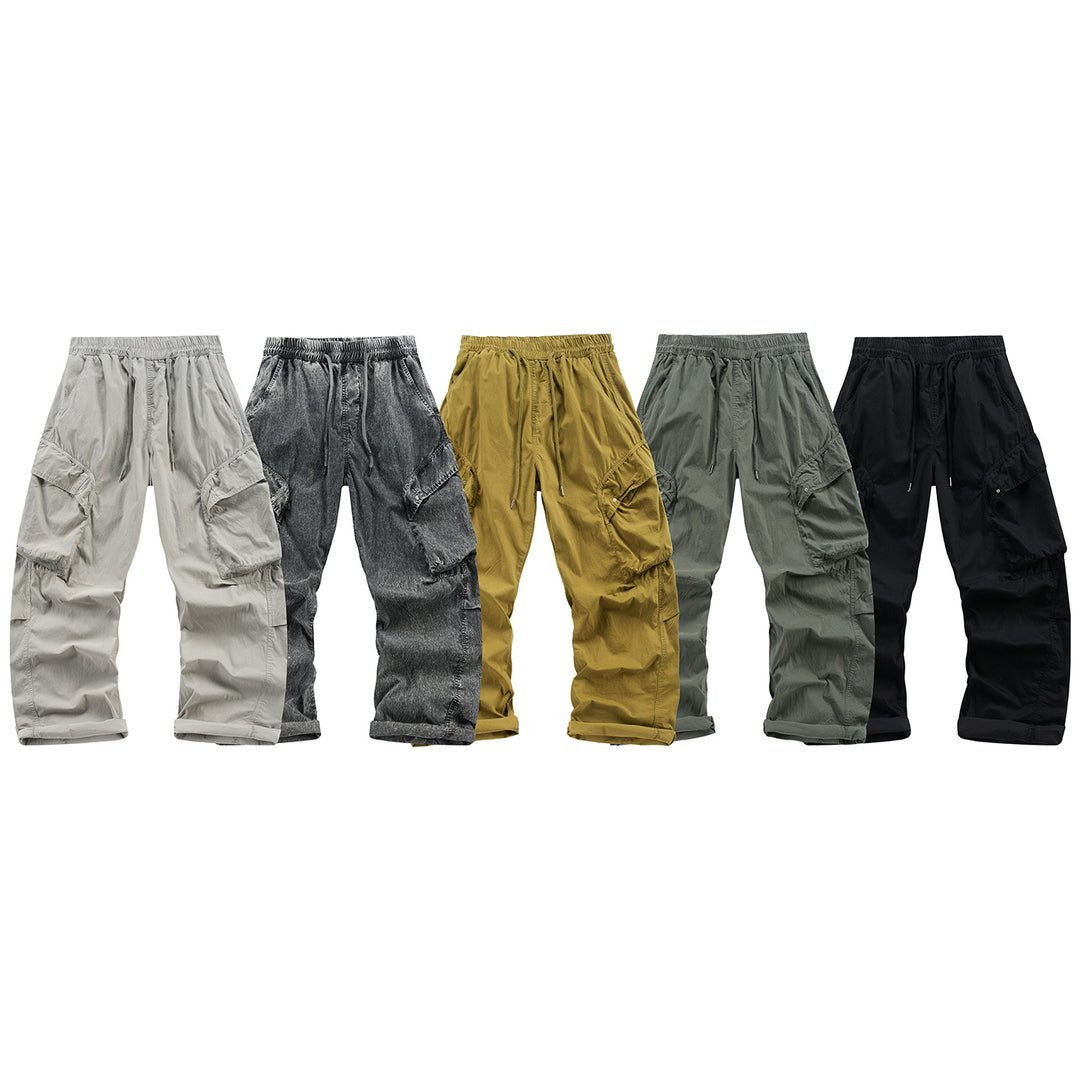 Herren Leichte Cargo-Jogginghose mit Elastikbund, Kordelzug und Mehrzwecktaschen Nord Taschen