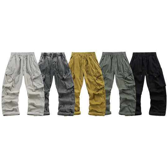 Herren Leichte Cargo-Jogginghose mit Elastikbund, Kordelzug und Mehrzwecktaschen Nord Taschen