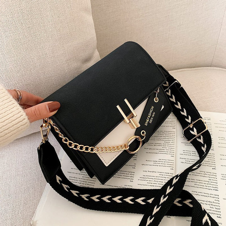 Damen elegante Umhängetasche mit stilvollem Kettenverschluss und hochwertiger Textur Nord Taschen