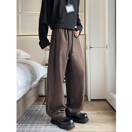 Herren Weite Lounge-Hose mit elastischem Bund, Kordelzug und softem Jersey-Material Nord Taschen