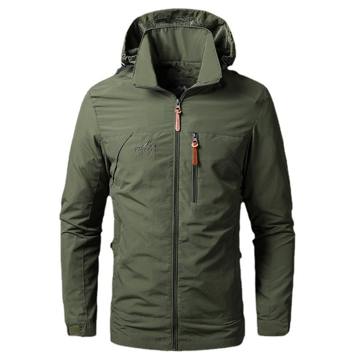 Herren  leichte wasserabweisende Softshelljacke mit Kapuze und Sicherheitsreißverschluss Nord Taschen