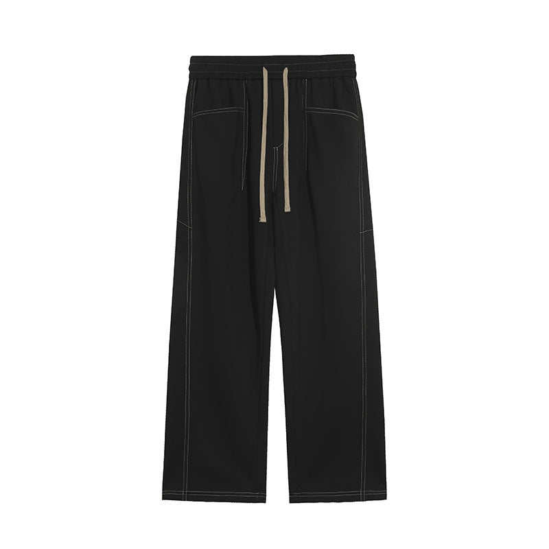 Damen Weite Palazzo‑Hose mit hohem Elastbund & Kordelzug Nord Taschen
