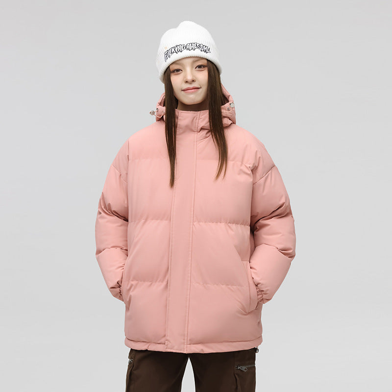 Warme, gefütterte Jacke mit Kapuze für Damen und Herren