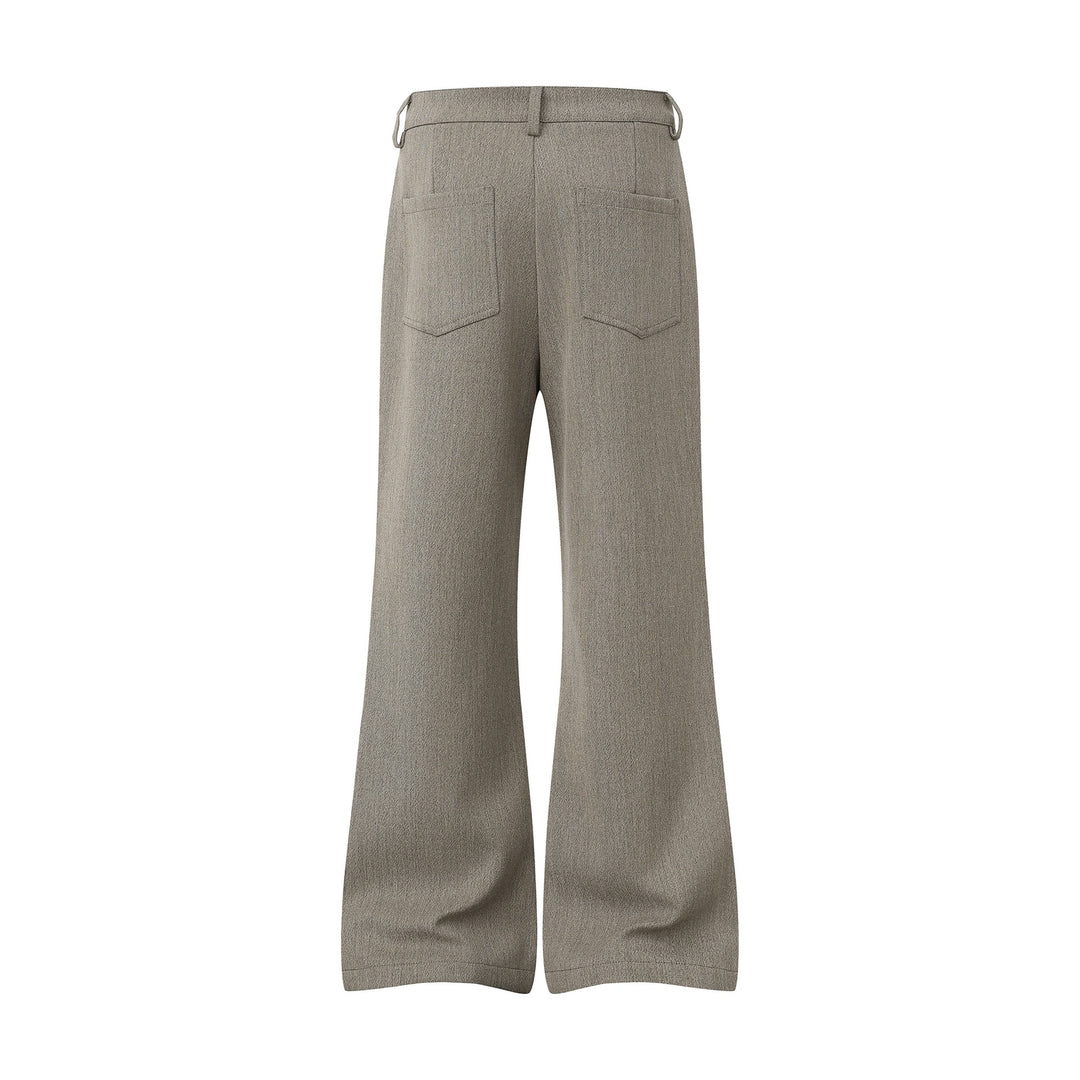 Damen Weite High‑Waist Culotte-Hose aus strukturierter Wollmischung Nord Taschen