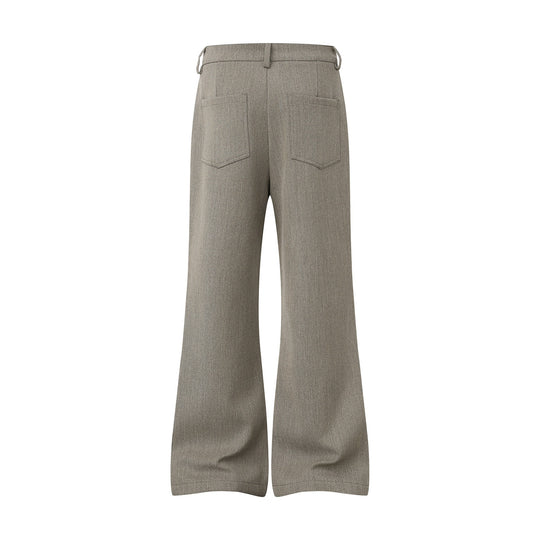 Damen Weite High‑Waist Culotte-Hose aus strukturierter Wollmischung Nord Taschen