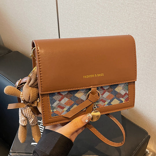 Damen Umhängetasche mit elegantem Knotenverschluss und floralem Muster Nord Taschen