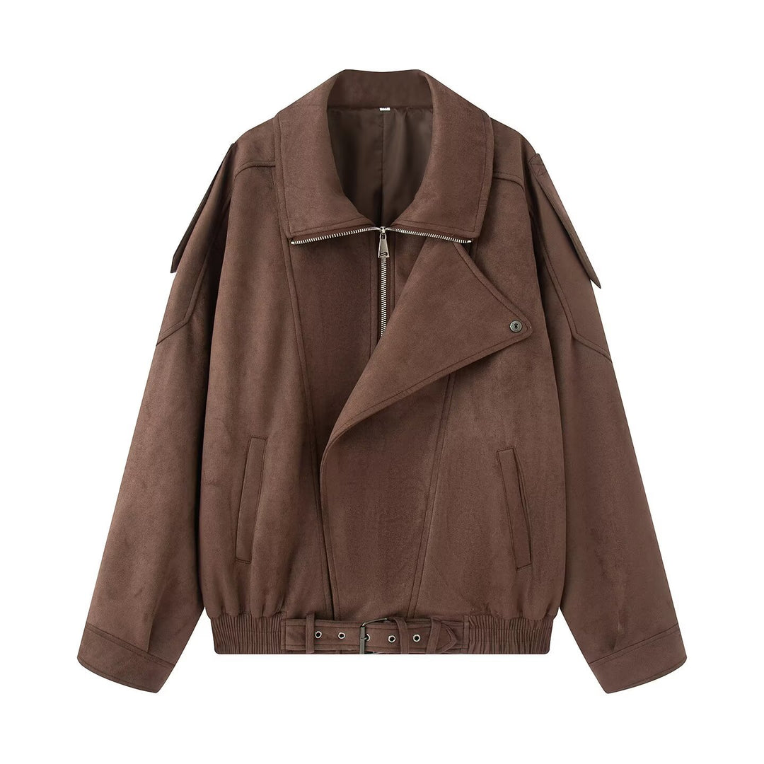 Damen Leichte wattierte Windjacke mit Stehkragen und Polka‑Dot‑Print Nord Taschen