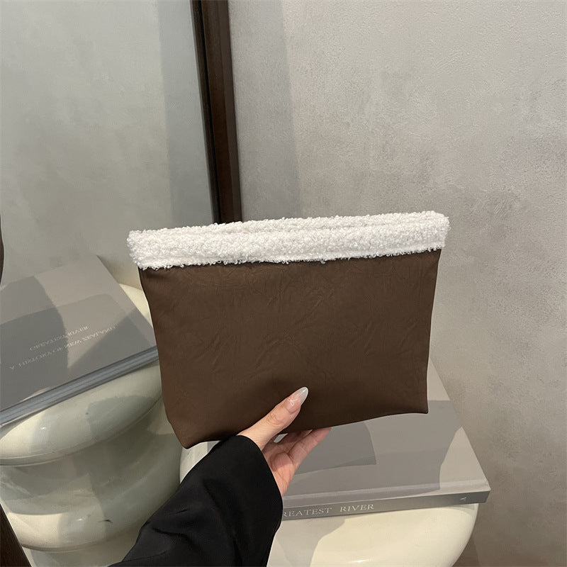 Damen Kosmetiktasche aus strukturiertem Kunstleder mit weichem Obermaterial Nord Taschen