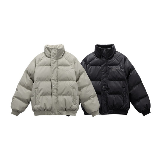 Damen Oversize gesteppte Steppjacke mit hohem Stehkragen und Rippbündchen Nord Taschen
