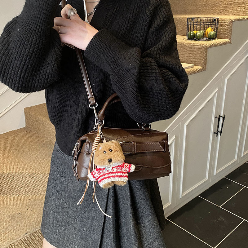 Damen Mini-Handtasche mit charmantem Tieranhänger Nord Taschen