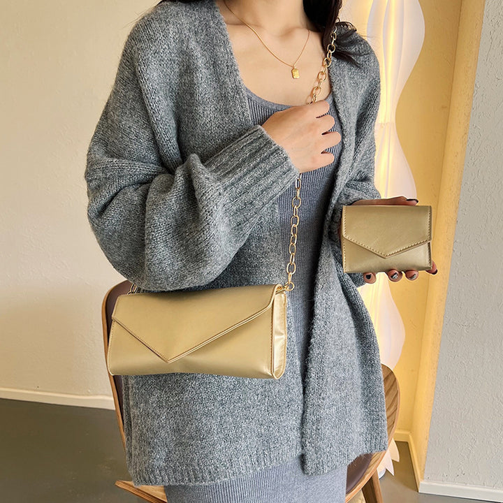 Damen elegante Clutch mit abnehmbarem Kartenetui Nord Taschen