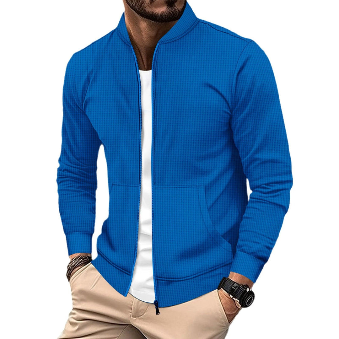 Herren sportliche Freizeitjacke mit Reißverschluss und praktischen Taschen