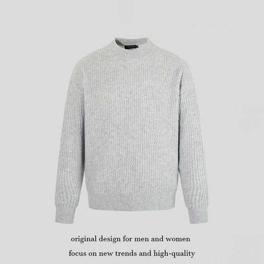 Herren Feinstrick-Pullover mit Strukturstrick und schmalem Stehkragen Nord Taschen