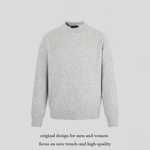Herren Feinstrick-Pullover mit Strukturstrick und schmalem Stehkragen Nord Taschen
