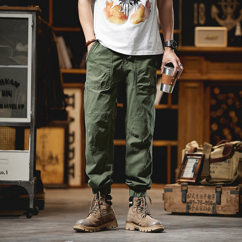 Herren Cargo-Joggerhose mit Knieverstärkungen, Reißverschluss-Seitentasche und Kordelbund Nord Taschen