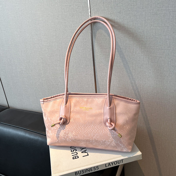 Damen elegante Handtasche mit magnetischem Verschluss und stilvollen Kordelzügen Nord Taschen