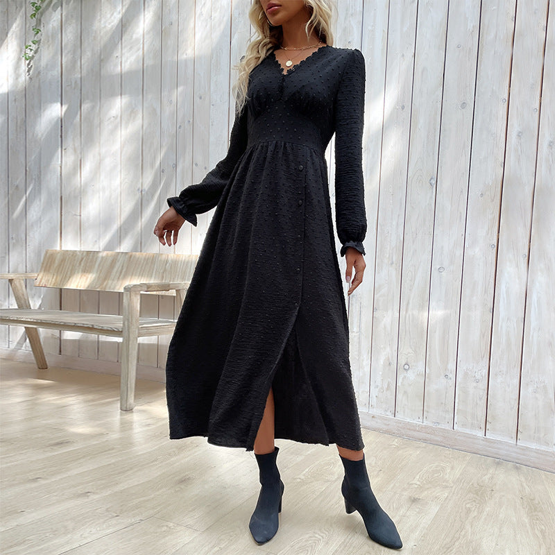 Damen Fließendes Maxikleid mit asymmetrischem Saum und Raffungen Nord Taschen
