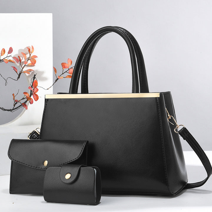 Damen elegante Handtasche mit abnehmbarem Zubehör Nord Taschen