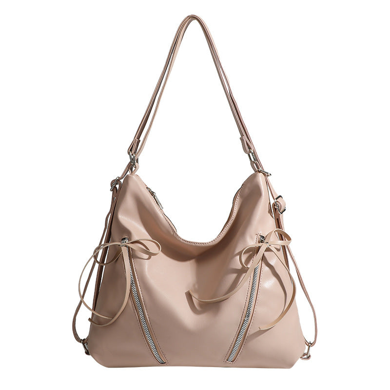 Damen Hobo-Tasche mit raffinierten Kordelzügen und eleganten Reißverschlussdetails Nord Taschen